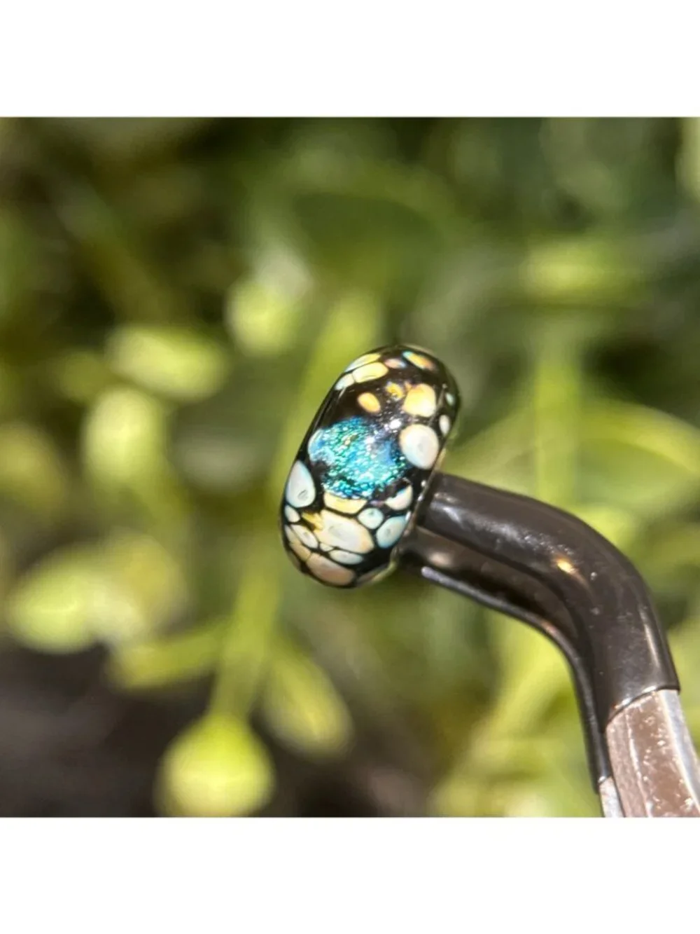 Trollbeads‎ Black Flower Mosaic Glass Bead - Picture 2 of 7